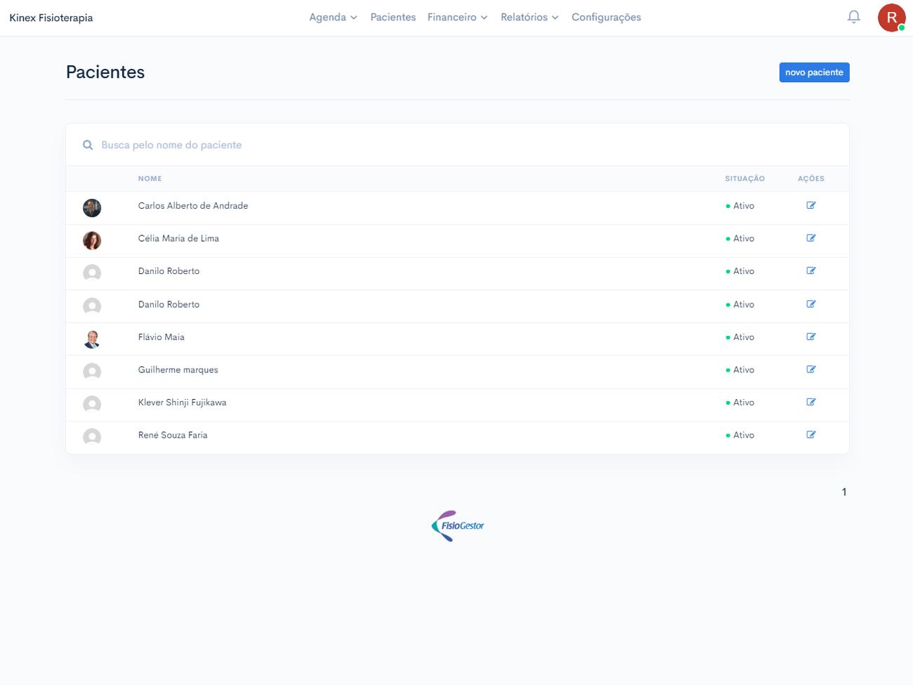 Lista de Pacientes